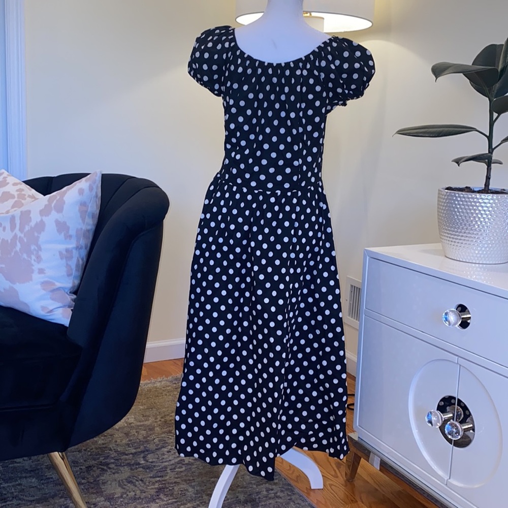 Caroline Constas classic polka dot dress